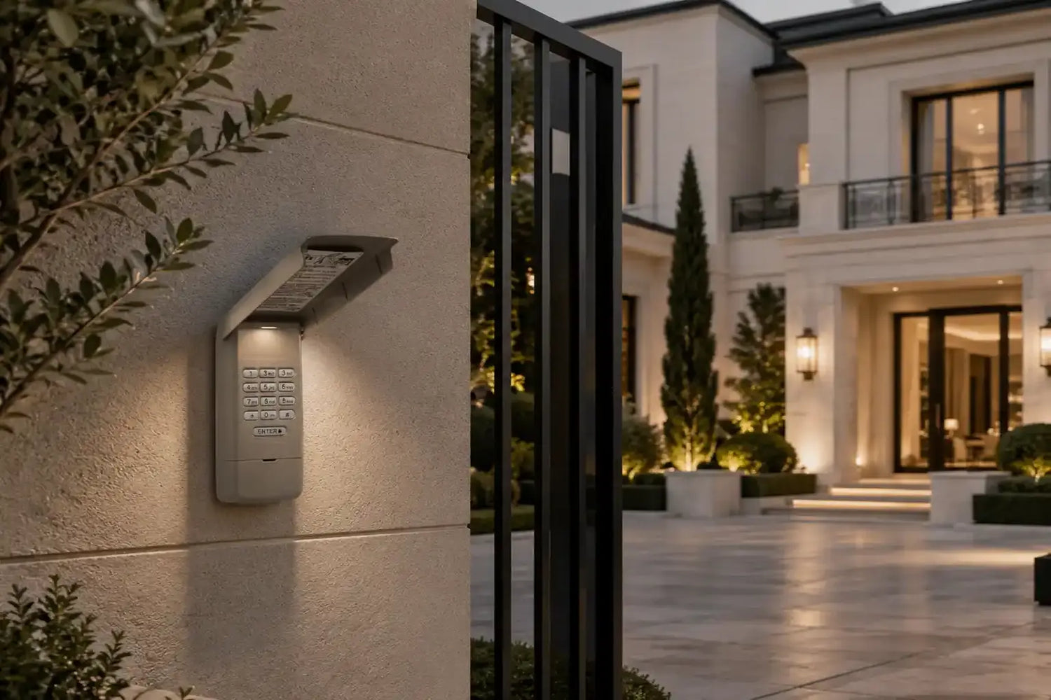 Techlune wireless keypad access system for automatic garage doors and gates